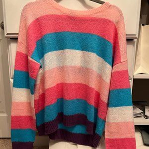 NWT Lilly Pulitzer Amala Sweater - Coral Sands Lagoon Stripe